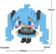 Конструктор 3D фигурка Мику Хатсуне Miku Hatsune вокалоид мини блоки 400 деталей (SVS) - изображение 4