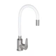 Змішувач для кухні Lidz Vida 015F3 з гнучким виливом (k35) LDVID015F3WHI43357 White / Nickel - изображение 1