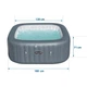 Джакузі-SPA надувне BESTWAY LAY-Z-SPA Hawaii HydroJet Pro 6-місне - изображение 9