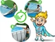 Басейн каркасний прямокутний 11в1 Bestway 56623 Power Steel 956 x 488 см - білий - изображение 2