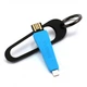 USB кабель Remax Lightning Portable RC-024i, 0.7 m blue - зображення 1