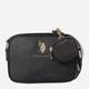 Сумка кросс-боди через плечо женская маленькая U.S. Polo Assn 27A401-AA00A Black & Gold (786662474259) - изображение 1