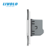 Сенсорный выключатель 4 сенсора (1-1-1-1) Livolo белый стекло (VL-C704-11) - изображение 9