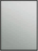 Зеркало Juventa Aluminum Simple AlumSMSq-80 в черной раме без подсветки 800х600 - изображение 2