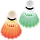 Набор воланов для бадминтона Talbot BADMINTONBALL MAGIC NIGHT LED зелено-красный (3 штуки) 479123 - изображение 2