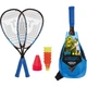 Набор для скоростного бадминтона Talbot SPEED BADMINTON SET SPEED 6600 (2 ракетки, 6 воланов, 8 конусов, чехол) черно-синий 490116 - изображение 1