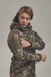 Зимняя утепленная женская FS куртка-трансформер Soft Shell 2в1, пиксель - изображение 4
