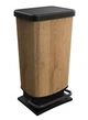 Відро для сміття з педаллю Rotho Paso 40 л, Wood - зображення 1