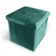 Пуф для зберігання велюровий TH-05 GREEN - зображення 1