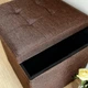 Пуф для зберігання текстильний TH-03 BROWN - зображення 5