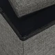 Пуф двойной для хранения текстильный TH-04 GRAY - изображение 9