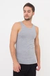 Мужская хлопковая майка Giulia МАЙКА МУЖСКАЯ 30801/60 XXL Grey melange, классическая трикотажная майка - изображение 2