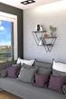 Настінна полиця в стилі лофт EcoLoft Векторія DSP-1295-8 Ліворно - зображення 4