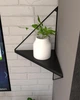 Полиця настінна кутова в стилі лофт EcoLoft Вердіна DSP-1312-5 Чорний - зображення 2