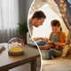 Настільний нічник тюльпани у скляній колбі з LED підсвічуванням - зображення 7