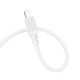 Кабель BOROFONE BX115 Lotto silicone charging data cable iP White (6941991119637) - зображення 4