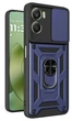 Чехол Camshield c кольцом-подставкой на Motorola G06 Power / dark blue - изображение 1