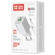 Зарядное устройство ColorWay C101A GaN Mini 20W PD PPS USB-C + USB-A QC4.0 + cable USB-C to USB-C black (CW-CHS062PDC-WT) (341861) - изображение 6