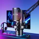 Микрофон BOYA K5 для блогеров (беспроводной+проводной) с RGB подсветкой и стойкой пантографом для стримов и подкастов (51006) - изображение 2
