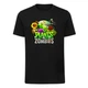 Футболка дитяча чорна з принтом Plants vs Zombies Рослини проти зомбі DM-18288 122 см - зображення 1