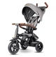 Трехколесный детский складной велосипед Tri-Cycle RITO DELUXE 5-в-1 серый прогулочный трансформер от 12 месяцев с родительской ручкой защитным козырьком и надувными колесами 10″ - изображение 1
