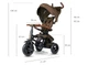 Трехколесный детский складной велосипед Tri-Cycle RITO DELUXE 5-в-1 коричневый прогулочный трансформер от 12 месяцев с родительской ручкой защитным козырьком и надувными колесами 10″ - изображение 8