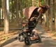 Трехколесный детский складной велосипед Tri-Cycle RITO DELUXE 5-в-1 коричневый прогулочный трансформер от 12 месяцев с родительской ручкой защитным козырьком и надувными колесами 10″ - изображение 13