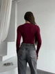 Жіночий однотонний силуетний боді Uaclothes 42-44 Бордовий (like36312-167351349) - зображення 3