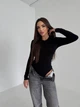 Жіночий однотонний силуетний боді Uaclothes 46-48 Чорний (like36306-167291350) - изображение 1