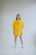 Футболка оверсайз жіноча Nadiupishou з качкою danger L-XL жовта (0356) - зображення 2