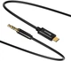 Аудіо-кабель Type-C - 3.5mm Baseus Horizontal 1m Чорний (CAM01-01) - зображення 2