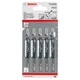 Полотно пиляльне для електролобзика Bosch Professional по дереву T144D, 4-5.2х100мм, 5шт - изображение 1