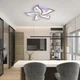 Люстра светодиодная с пультом ESLLSE ELLA RGB 5F 50 Вт 600x95 мм Белая - изображение 9