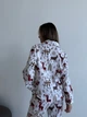 Пижама женская S с Оленями Норди (рубашка + брюки) Молочного цвета COSY - изображение 12