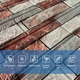 Декоративная 3D панель самоклейка под кирпич Коричневый Песчаник 700х770х4мм (340) SW-00000531 - изображение 4