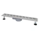 IT03-FT11/800 ITAL Душовий трап 800 мм, поворот. 360, комбін.затвор, Brushed nickel (блістер) {5/1} - зображення 1