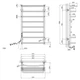 Сушарка для рушників електрична Kroner KRP Stern EL900x500-8 (CV036332) - зображення 6