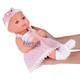Пупс резиновый Tutu Doll 35 см кукла для девочки в платье с бутылочкой и соской (4395352) - изображение 3