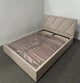 Ліжко полуторне ADSmebli Sigma 120x190 + Підйомний механізм Велюр Бежевий Artex Allure Beige - зображення 4
