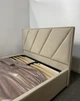 Ліжко полуторне ADSmebli Sigma 120x190 + Підйомний механізм Велюр Бежевий Artex Allure Beige - зображення 7