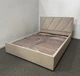 Ліжко полуторне ADSmebli Sigma 120x190 + Підйомний механізм Велюр Бежевий Artex Allure Beige - зображення 9