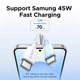Кабель UGREEN L502 USB-C to USB-C PD 100W 5A Fast Charging Braided Cable 2m White (35221) - зображення 4