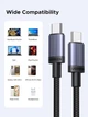 Кабель UGREEN L528 USB-C to USB-C PD 3.0 100W 5A Fast Charging Cable 0.5m Space Gray (65831) - зображення 8