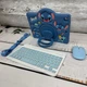 Комплект чехол с клавиатурой и мышкой ARM-Silicon iPad 10 (2022) Ukrainian, Stitch blue - зображення 3