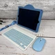 Комплект чехол с клавиатурой и мышкой ARM-Silicon iPad 10 (2022) Ukrainian, Stitch blue - зображення 8