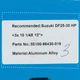 Винт алюминиевый Suzuki 3X10 1/4X12 легкий прочный (58100-96430-019) - изображение 4
