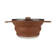 Кастрюля Tribe Collapsible Pot 2,5 л силиконовая коричневая (T-FF-0025) - изображение 3