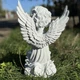 Садовая фигура Ангел на коленях возле чаши (34х20х23 см), ангел на могилу, скульптура ангела на могилу - изображение 4