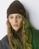 Женская шапка с логотипом Ruslan Baginskiy Monogram-embroidered Wool Beanie Размер 56см Коричневый - изображение 2