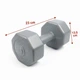 Гантели композитные для фитнеса Infinito Fitness 2×4 кг (набор 8 кг) - изображение 6
